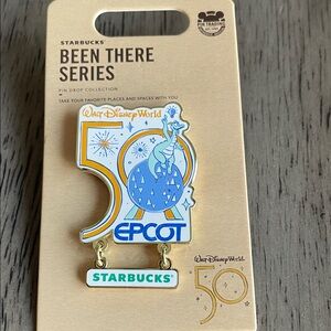 Disney Starbucks 50th Anniversary Pin - Epcot